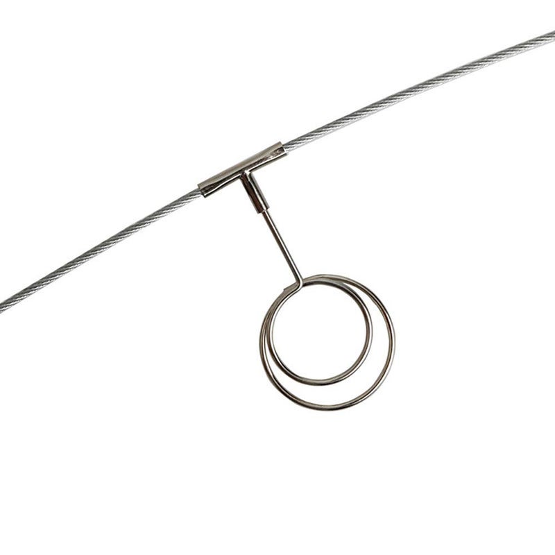 TFu Wall Hanging Photo Display, DIY Picture Photo Frame String with 12 Clips for Hanging Photos Notes and Artworks (Round Shape Clip) - Image 2